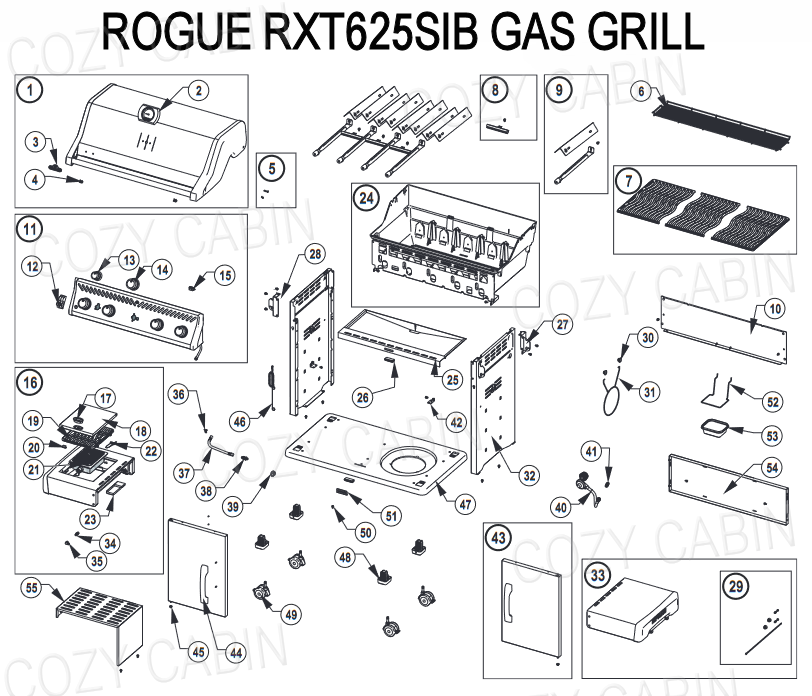 ROGUE STAINLESS STEEL GAS GRILL WITH SIDE INFRARED BURNER (RXT625SIBPSS-1) #RXT625SIBPSS-1